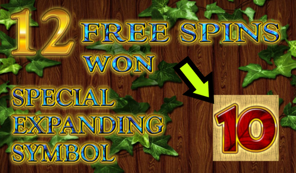 Speciaal free spins symbool