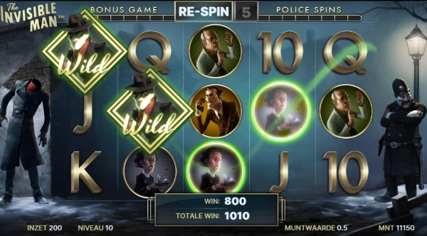 The Invisible Man gratis spins