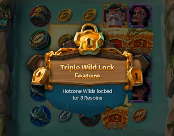 Triple wild lock feature